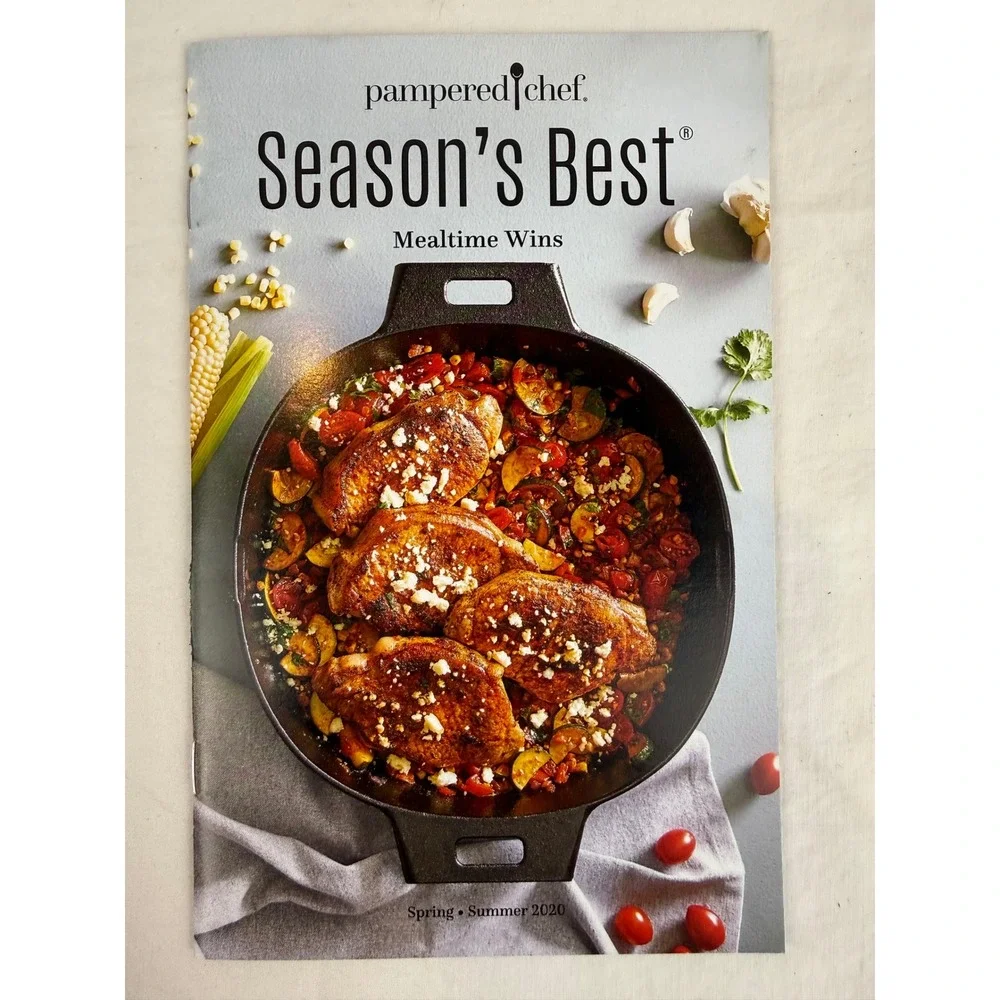 Pampered Chef‎ Recipe Book Lot Season's Best Soups Stews Chilis 5 Books Total